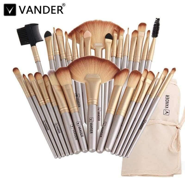 Planet Gates 32Pcs Makeup Brushes Professional Soft Cosmetics Make Up Brush Set Kabuki Foundation Brush Lipstick Beauty maquillaje