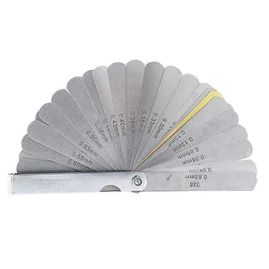 32pcs Range Finder  Feeler Gauge Valve Teaching Feeler  Gauge 0.04-0.88 mm Gap Size .0015-.035 Copper Sheet  Brand New