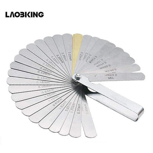 32pcs Range Finder  Feeler Gauge Valve Teaching Feeler  Gauge 0.04-0.88 mm Gap Size .0015-.035 Copper Sheet  Brand New