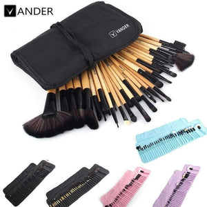 Planet Gates 32Pcs Set Professional Makeup Brush Foundation Eye Shadows Lipsticks Powder Make Up Brushes Tools w/ Bag pincel maquiagem