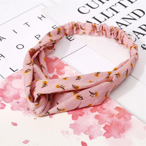 Fashion Floral Print Knot Women Headband Vintage Hairband Girls Headwear Leopard Headband  Hair Accessories
