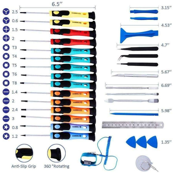 Planet Gates 33 IN 1 Precision screwdriver set Torx Screwdriver Electronic Devices Pry Open DIY Tool Kits Phones Repair Tools Kit