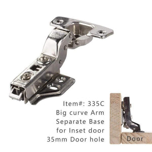 KeenKee Cabinet Cupboard Etc Furniture  Door Hinges Stainless Steel Hydrolic Pump Soft Close Heavy Duty Euro Hinge