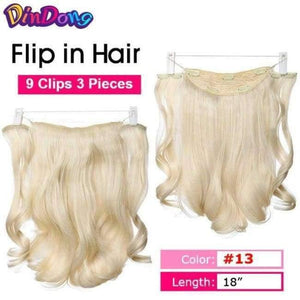 Planet Gates 33J# / 24inches Synthetic Fish Line Hair Wavy Clip in Hair Extensions 3/4 Half Wig 3 Styles Available Premium Heat Resistant Hair