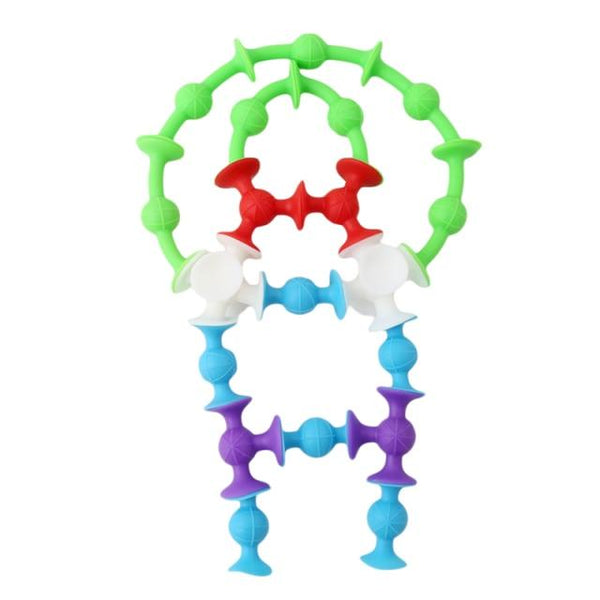 Planet Gates 33pcs no gift bag Non-woven bag pack Villain Shape Assembled Sucker Suction Cup Educational Building Block Toy Girl & Boy Kids Gifts Fun Game