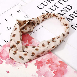 Fashion Floral Print Knot Women Headband Vintage Hairband Girls Headwear Leopard Headband  Hair Accessories