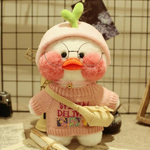 Planet Gates 34 Kawaii Cartoon LaLafanfan 30cm Cafe Duck Plush Toy Stuffed Soft Kawaii Duck Doll Animal Pillow Birthday Gift for Kids Children