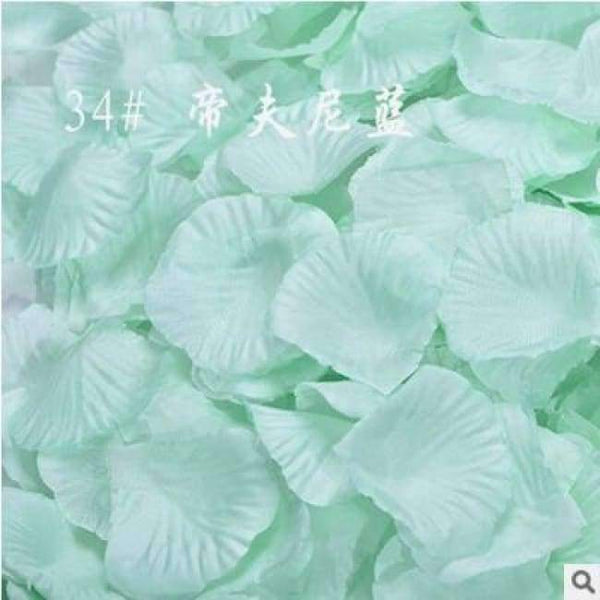 Planet Gates 34 Tiffany Blue Wedding Decor 1000 pcs/lot Atificial Flowers Wholesale Polyester Wedding Rose Petals Wedding Birthday Accessories