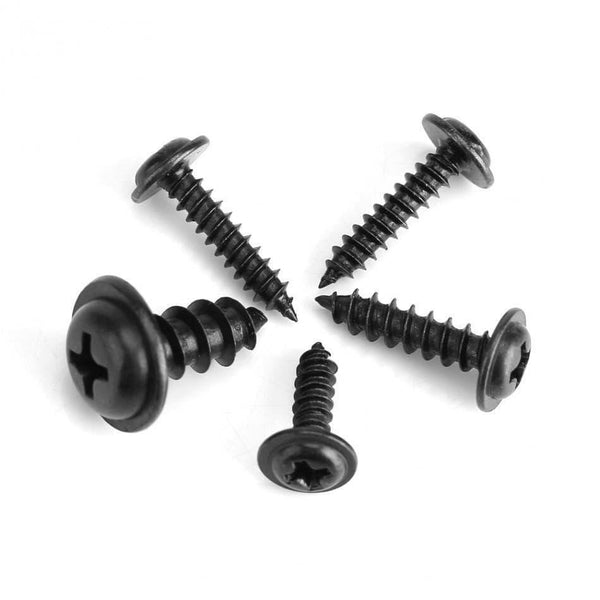 340pcs/box M2-M4 Pan Head Tapping Screw Cross Head PWA  Self Tapping Screw Set Assortment Kit Black Furniture Carbon Steel