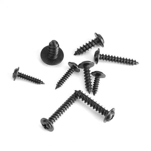 340pcs/box M2-M4 Pan Head Tapping Screw Cross Head PWA  Self Tapping Screw Set Assortment Kit Black Furniture Carbon Steel