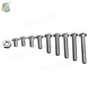 340pcs M3*5-20mm Stainless Hex Socket Button Head Screws Allen bolt Nut Assortment Kit