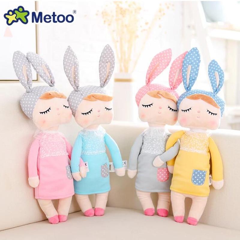 Planet Gates 34cm Metoo Doll Soft Plush Toys For Girls Baby Cute Rabbit Beautiful Angela Stuffed Animals For Kids