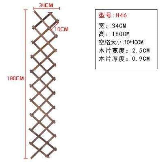 Planet Gates Expanding Wooden Garden Wall Fence Panel Plant Climb Trellis Support Decorative Garden Fence for Home Yard Garden Decoration