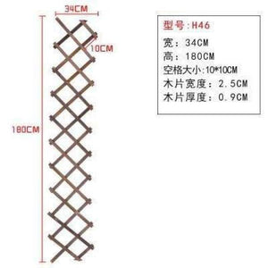 Planet Gates 34x180cm Expanding Wooden Garden Wall Fence Panel Plant Climb Trellis Support Decorative Garden Fence for Home Yard Garden Decoration