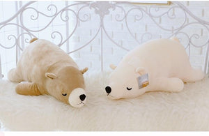 Planet Gates 35-110CM Kawaii Dressed Polar Bear Stuffed Animals Big Size Super Soft Animal Cushion Sleeping Pillow Plush Toy Kid