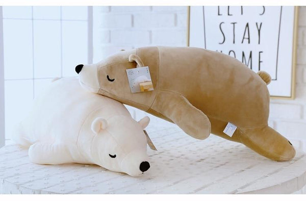Planet Gates 35-110CM Kawaii Dressed Polar Bear Stuffed Animals Big Size Super Soft Animal Cushion Sleeping Pillow Plush Toy Kid