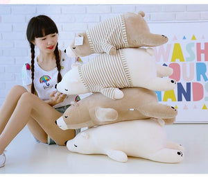 Planet Gates 35-110CM Kawaii Dressed Polar Bear Stuffed Animals Big Size Super Soft Animal Cushion Sleeping Pillow Plush Toy Kid