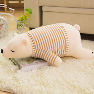 Planet Gates 35-110CM Kawaii Dressed Polar Bear Stuffed Animals Big Size Super Soft Animal Cushion Sleeping Pillow Plush Toy Kid