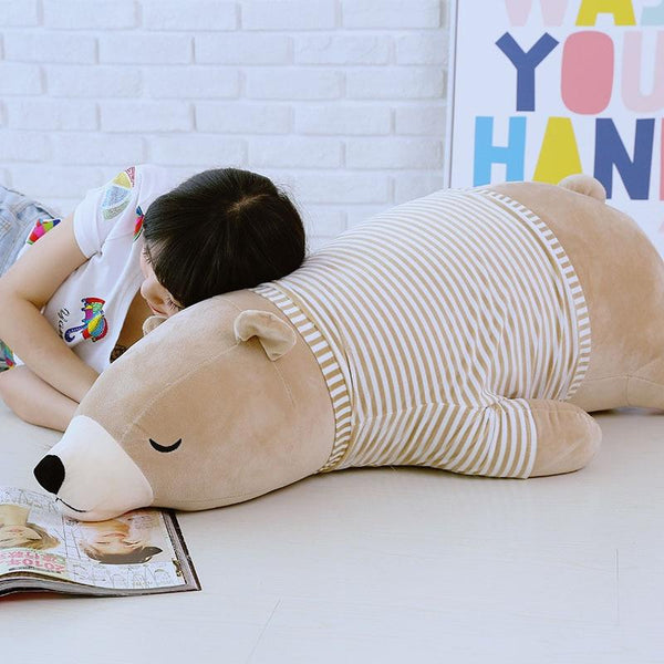 Planet Gates 35-110CM Kawaii Dressed Polar Bear Stuffed Animals Big Size Super Soft Animal Cushion Sleeping Pillow Plush Toy Kid