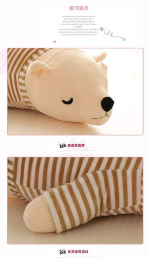 Planet Gates 35-110CM Kawaii Dressed Polar Bear Stuffed Animals Big Size Super Soft Animal Cushion Sleeping Pillow Plush Toy Kid