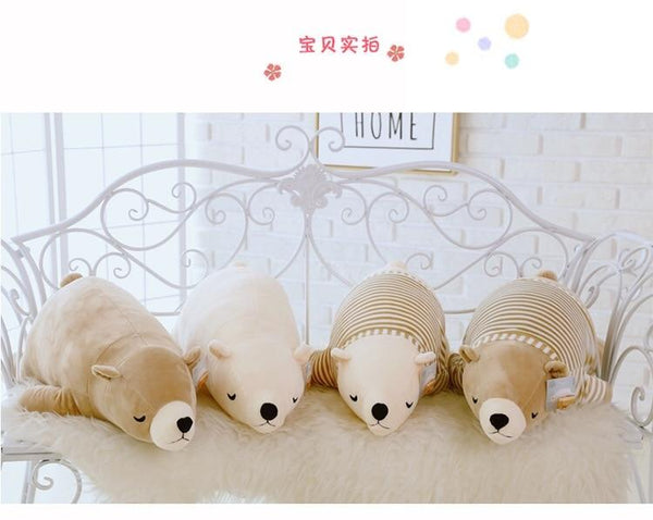 Planet Gates 35-110CM Kawaii Dressed Polar Bear Stuffed Animals Big Size Super Soft Animal Cushion Sleeping Pillow Plush Toy Kid
