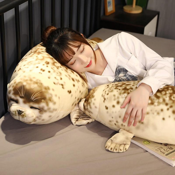 Planet Gates 35-120cm Lovely Sea Lion Plush Toys Soft Marine Animal Seal Stuffed Doll for Kids Gift Sleeping Pillow 3D Novelty Throw Pillows
