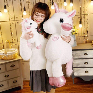 35-150CM New Style Soft Cute Hug Unicorn Plush Toy Stuffed Animal Unicorn Doll Pillow Cushion Decoration Ornament Sofa Cushion G