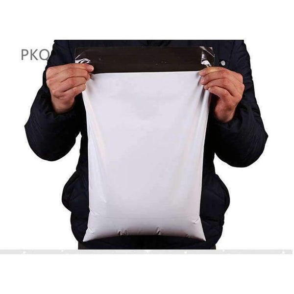 Planet Gates 35*45cm Mail Packaging Poly Mailer Package Shipping Plastic Mailing Bag By Envelope Courier White  Bulk Self-Adhesive Supplies