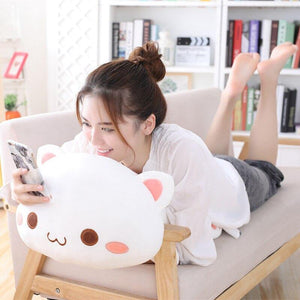 35-65 Kawaii Lying Cat Plush Toys Stuffed Cute Cat Doll Lovely Animal Pillow Soft Cartoon Toys For Children Girls Christmas Gift