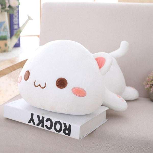 35-65 Kawaii Lying Cat Plush Toys Stuffed Cute Cat Doll Lovely Animal Pillow Soft Cartoon Toys For Children Girls Christmas Gift