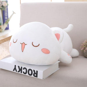 35-65 Kawaii Lying Cat Plush Toys Stuffed Cute Cat Doll Lovely Animal Pillow Soft Cartoon Toys For Children Girls Christmas Gift