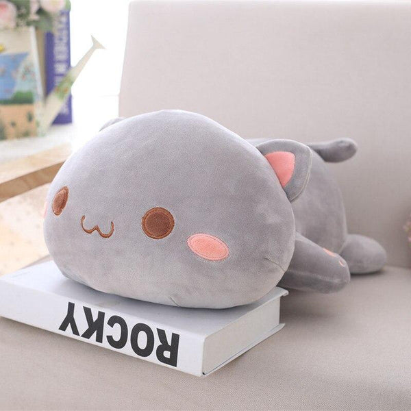 35-65 Kawaii Lying Cat Plush Toys Stuffed Cute Cat Doll Lovely Animal Pillow Soft Cartoon Toys For Children Girls Christmas Gift