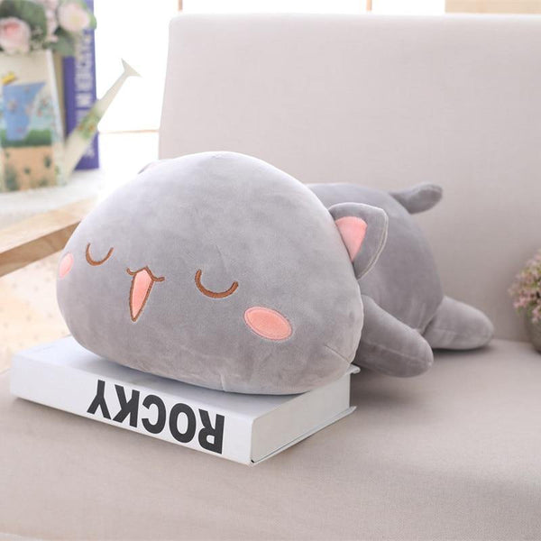 35-65 Kawaii Lying Cat Plush Toys Stuffed Cute Cat Doll Lovely Animal Pillow Soft Cartoon Toys For Children Girls Christmas Gift