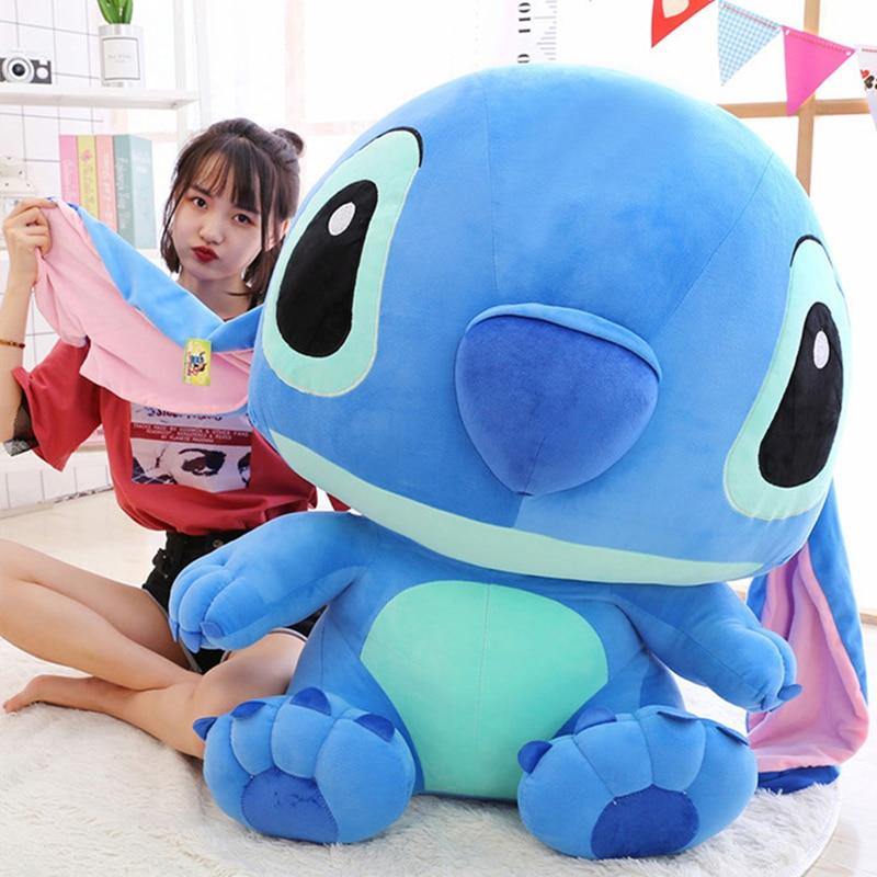 35-80cm Giant Cartoon Stitch Lilo & Stitch Plush Toy Doll Children Stuffed Toy For Baby Birthday Christmas Children Kid Gifts