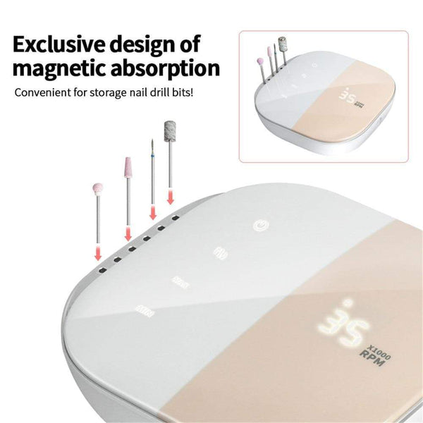 Planet Gates 35000 RPM Electric Nail Drill Machine Electric Nail File LED Display Nail Tools Manicure Machine Nail Drill Bits Polisher