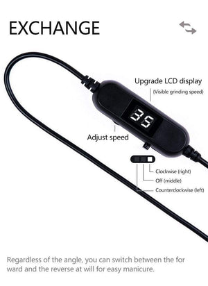 Planet Gates 35000 RPM Rechargeable Portable Nail Drill machine Electric Nail File Manicure drill Set profession Nail Tools for Nail Salon