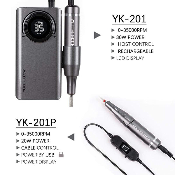 Planet Gates 35000 RPM Rechargeable Portable Nail Drill machine Electric Nail File Manicure drill Set profession Nail Tools for Nail Salon