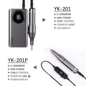 Planet Gates 35000 RPM Rechargeable Portable Nail Drill machine Electric Nail File Manicure drill Set profession Nail Tools for Nail Salon