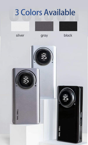 Planet Gates 35000 RPM Rechargeable Portable Nail Drill machine Electric Nail File Manicure drill Set profession Nail Tools for Nail Salon