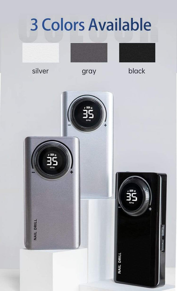 Planet Gates 35000 RPM Rechargeable Portable Nail Drill machine Electric Nail File Manicure drill Set profession Nail Tools for Nail Salon