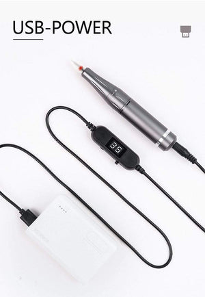 Planet Gates 35000 RPM Rechargeable Portable Nail Drill machine Electric Nail File Manicure drill Set profession Nail Tools for Nail Salon