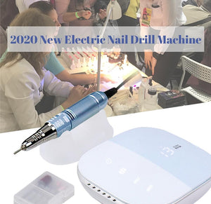 Planet Gates 35000RPM Nail Art Drill Gel Electric Nail Drill 35W Nail Polisher with Set Nail Drill Bits Manicure Machie Nail Salon Tools