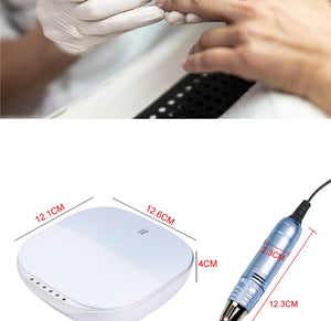 Planet Gates 35000RPM Nail Art Drill Gel Electric Nail Drill 35W Nail Polisher with Set Nail Drill Bits Manicure Machie Nail Salon Tools