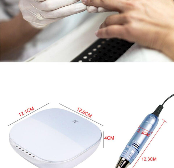 Planet Gates 35000RPM Nail Art Drill Gel Electric Nail Drill 35W Nail Polisher with Set Nail Drill Bits Manicure Machie Nail Salon Tools