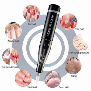 Planet Gates 35000RPM Nail Drill Machine Electric Nail File LED Display Nail Tools Portable Manicure Machine Nail Drill Bits Polisher