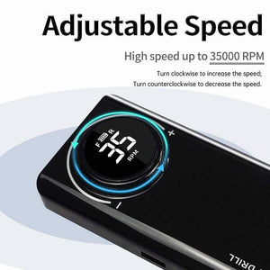 Planet Gates 35000RPM Nail Drill Machine Electric Nail File LED Display Nail Tools Portable Manicure Machine Nail Drill Bits Polisher