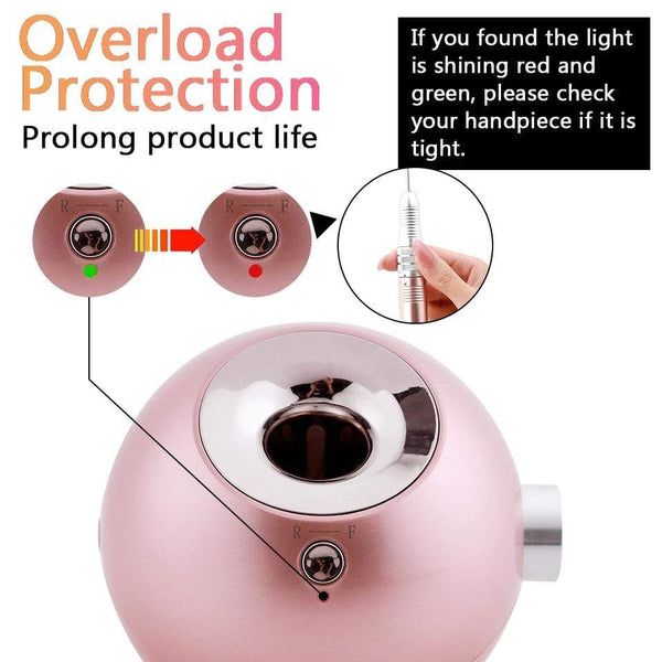 Planet Gates 35000RPM Portable Rechargeable Electric Nail Drill Machine File Pedicure Equipment Manicure Kit Nail Gel Art Polishing Tools