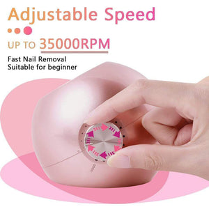 Planet Gates 35000RPM Portable Rechargeable Electric Nail Drill Machine File Pedicure Equipment Manicure Kit Nail Gel Art Polishing Tools
