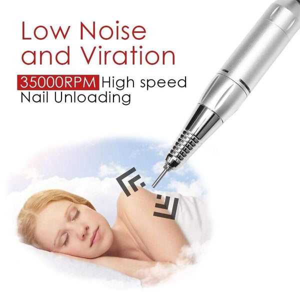 Planet Gates 35000RPM Portable Rechargeable Electric Nail Drill Machine File Pedicure Equipment Manicure Kit Nail Gel Art Polishing Tools