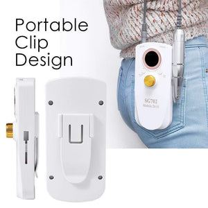 Planet Gates 35000RPM Portable Rechargeable Electric Nail Drill Machine File Pedicure Equipment Manicure Kit Nail Gel Art Polishing Tools